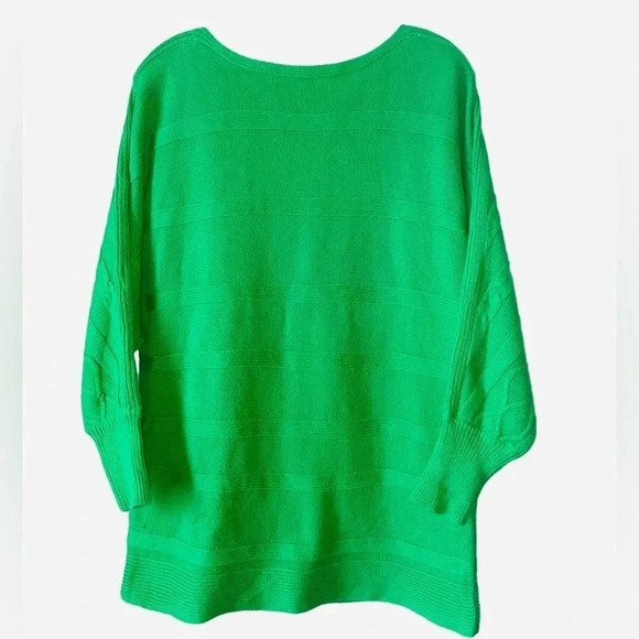 LIZ CLAIBORNE | Vintage 90s Kelly Green Horizontal Cable Knit Sweater Size L - Picture 3 of 7